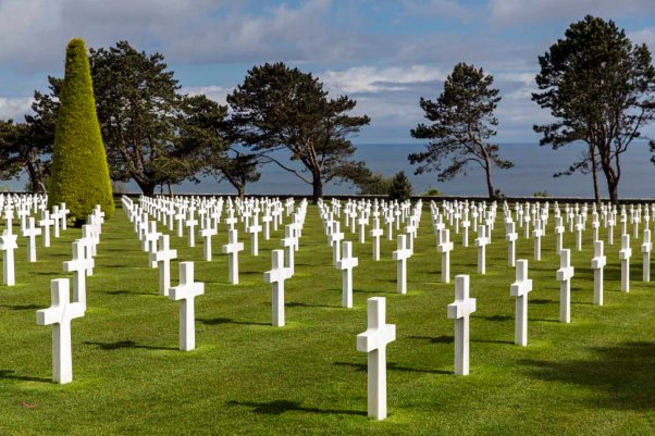 Gräber auf dem Normandy American Cemetery in Colleville-sur-Mer © Michael Kneffel