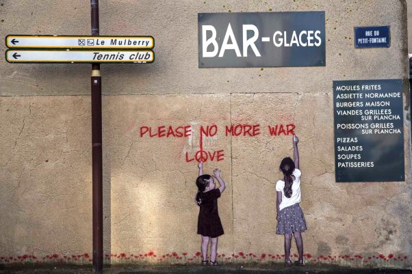 Wandbild in Arromanches-les-Bains © Michael Kneffel