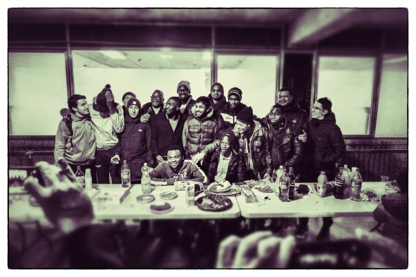 Gruppenfoto im Stade Emile Anthoine © Michael Kneffel