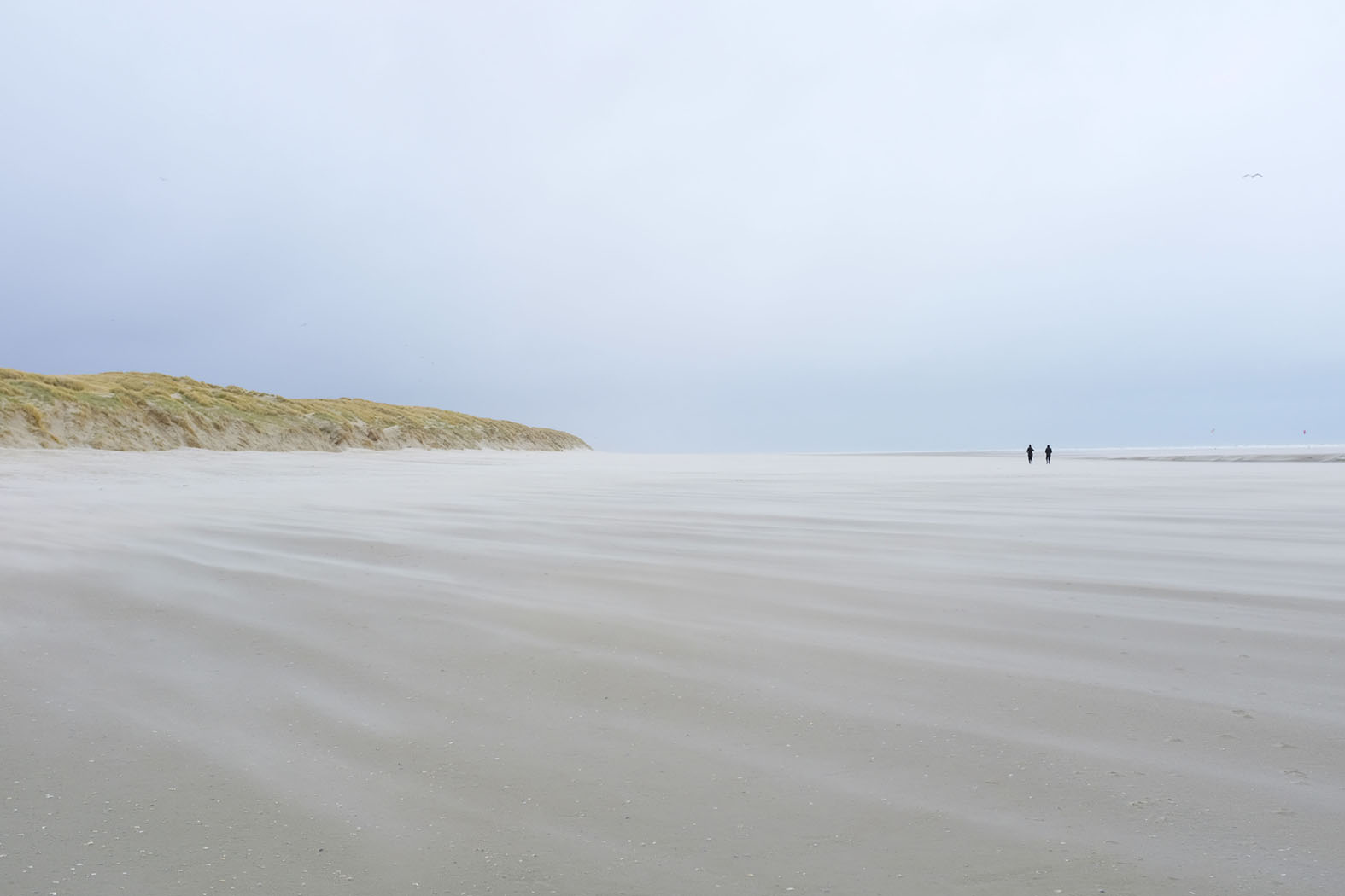 Sand fliegt über den Strand © Michael Kneffel